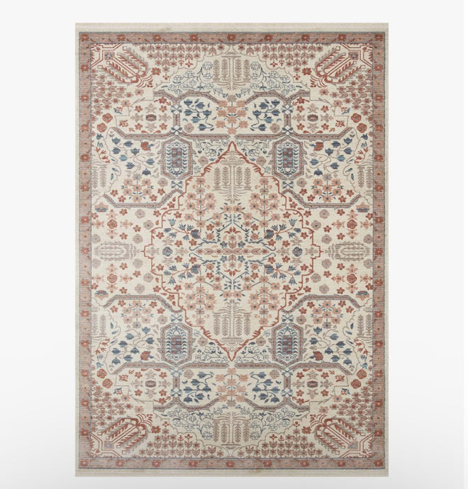 Rifle Paper X Loloi Holland Collection Isa Power-Loomed Rug/Rust