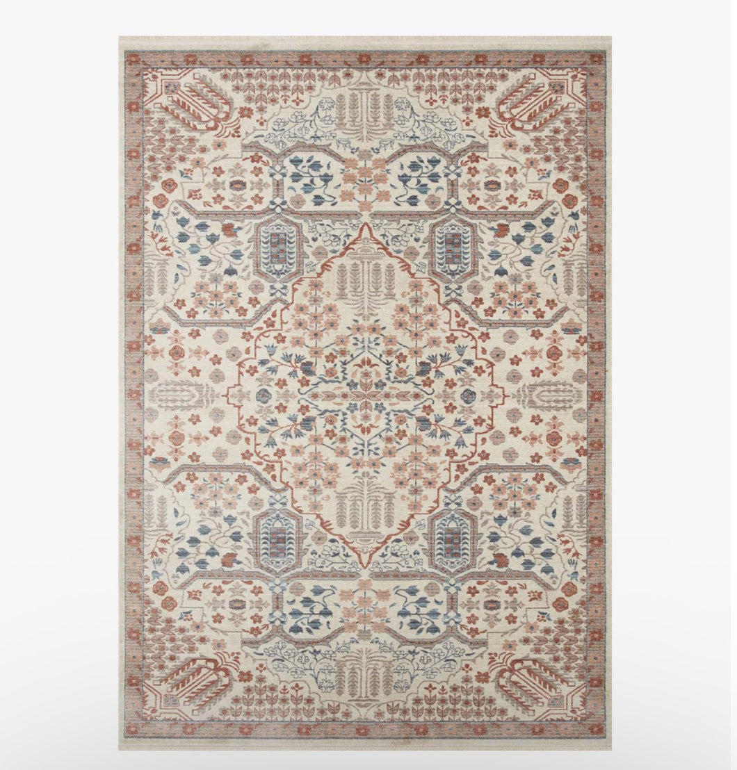 Rifle Paper X Loloi Holland Collection Isa Power-Loomed Rug/Rust