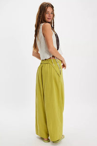 Free People Demi Cotton-Linen Pants/Palma