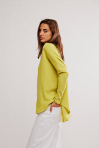 Free People We The Free Latte Blues Solid Thermal/ Acacia