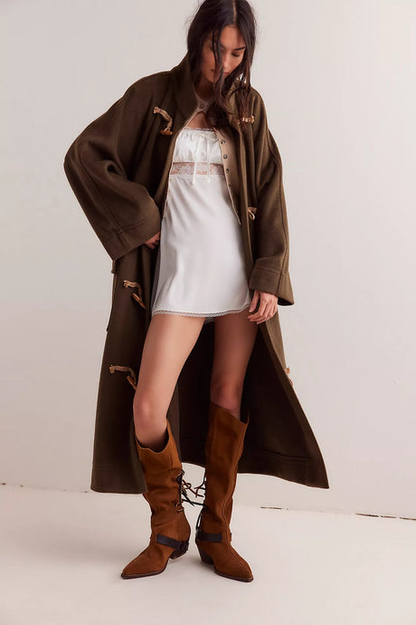 Free People Free People Alma Duffle Coat/Beech