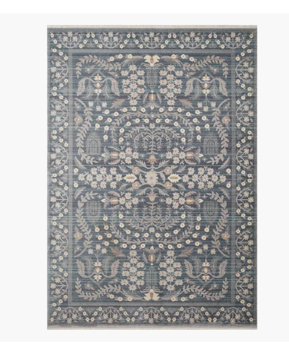 Rifle Paper X Loloi Holland Anika Power-Loomed Rug/Anika Blue