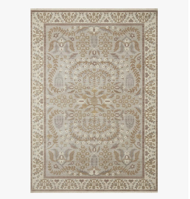 Rifle Paper X Loloi Holland Lotte Power-Loomed Rug/Khaki