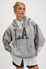 Load image into Gallery viewer, Free People We The Free Midnight Sparkle Hoodie/Heather Grey