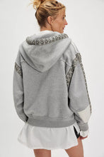 Load image into Gallery viewer, Free People We The Free Midnight Sparkle Hoodie/Heather Grey