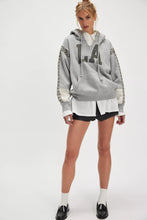 Load image into Gallery viewer, Free People We The Free Midnight Sparkle Hoodie/Heather Grey