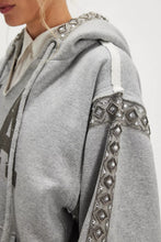 Load image into Gallery viewer, Free People We The Free Midnight Sparkle Hoodie/Heather Grey
