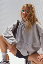 Load image into Gallery viewer, Free People Final Call Hoodie/White Heather Grey