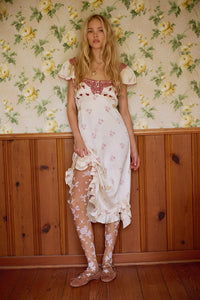 Free People Haven Midi Dress/Swan Combo