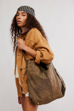 Load image into Gallery viewer, Free People We The Free Dallas Distressed Leather Bag/Sandblast Khaki