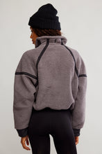 Load image into Gallery viewer, Free People Mountain High Half Zip Fleece/Gunmetal Combo