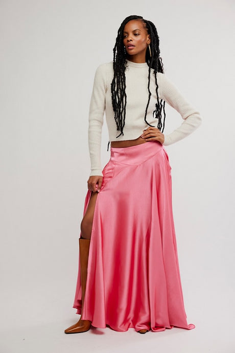 Free People Chilco Maxi Skirt /Raspberry Cake