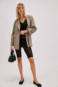Free People Big Love Rib Cardi/Black