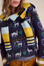 Load image into Gallery viewer, Free People We The Free Blissful Layering Tee/Navy Combo