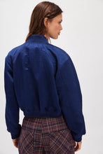Load image into Gallery viewer, Free People Ellie Satin Bomber/Cosmic
