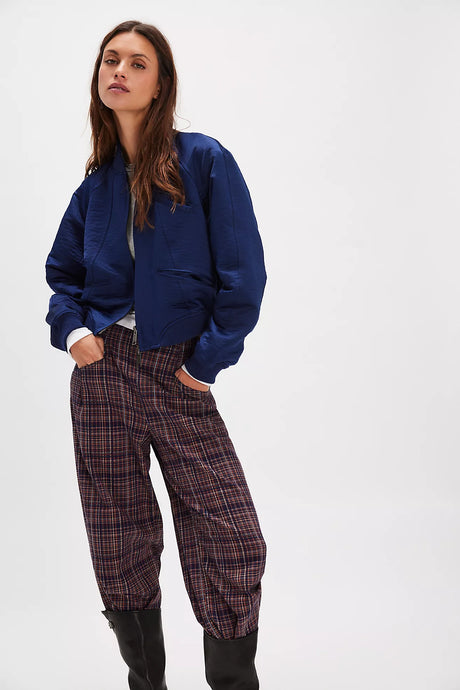 Free People Ellie Satin Bomber/Cosmic