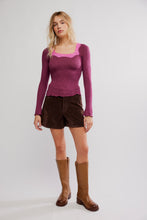 Load image into Gallery viewer, Free People Oh My Darling Long Sleeve/Rhodendron Combo