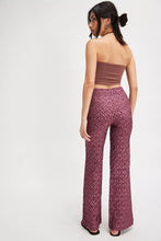 Load image into Gallery viewer, Free People Runaway Floral Flare Pants/Crushed Berry
