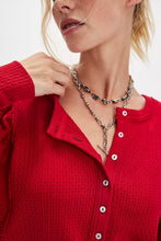 Load image into Gallery viewer, Free People We The Free Quinn Knit Thermal/Salsa