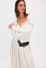 Load image into Gallery viewer, Free People Let&#39;s Party Cardi/Clean Ivory