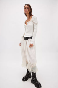 Free People Let's Party Cardi/Clean Ivory