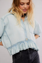 Load image into Gallery viewer, Free People Bailey Denim Shirt/ Light Tint Wash