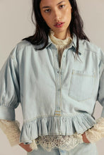 Load image into Gallery viewer, Free People Bailey Denim Shirt/ Light Tint Wash