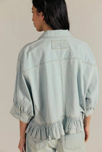 Load image into Gallery viewer, Free People Bailey Denim Shirt/ Light Tint Wash