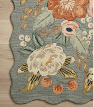 Load image into Gallery viewer, Rifle Paper X Loloi Vintage Blossoms Wool-Hooked Rug/Sage