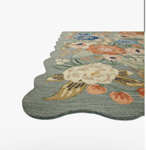 Load image into Gallery viewer, Rifle Paper X Loloi Vintage Blossoms Wool-Hooked Rug/Sage