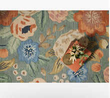 Load image into Gallery viewer, Rifle Paper X Loloi Vintage Blossoms Wool-Hooked Rug/Sage