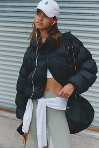 Free People In A Bubble Puffer Jacket/Black