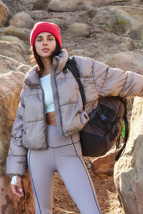 Free People In A Bubble Puffer Jacket/Nordic Trail