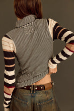 Load image into Gallery viewer, Free People We The Free Avery Long Sleeve Top/Black Combo