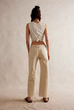 Load image into Gallery viewer, Free People We The Free Risk Taker Mid-Rise Jeans/Ecru