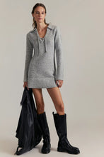 Load image into Gallery viewer, Free People Milena Mini Dress/Grey Heather Combo