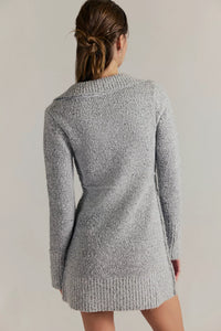 Free People Milena Mini Dress/Grey Heather Combo