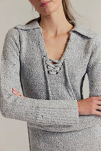 Load image into Gallery viewer, Free People Milena Mini Dress/Grey Heather Combo
