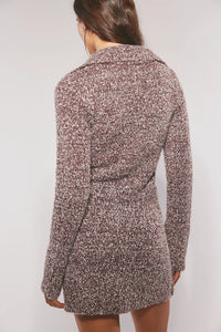 Free People Milena Mini Dress/Chocolate Grape Combo