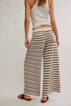 Load image into Gallery viewer, Free People Allyson Striped Pants/Olive Stone Combo