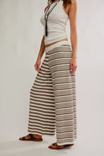 Load image into Gallery viewer, Free People Allyson Striped Pants/Olive Stone Combo