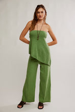 Load image into Gallery viewer, Free People Krista Cotton-Linen Sweater Set/Green Eyes