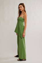 Load image into Gallery viewer, Free People Krista Cotton-Linen Sweater Set/Green Eyes