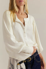 Load image into Gallery viewer, Free People We The Free Quinn Knit Thermal/Ivory