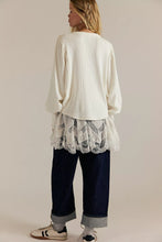 Load image into Gallery viewer, Free People We The Free Quinn Knit Thermal/Ivory