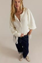 Load image into Gallery viewer, Free People We The Free Quinn Knit Thermal/Ivory