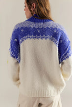 Load image into Gallery viewer, Free People Mythical Knit Sweater/Blue and Yellow Combo