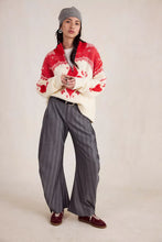 Load image into Gallery viewer, Free People Mythical Knit Sweater/Vanilla Scarlet Combo