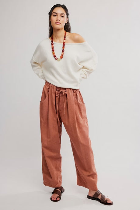 Free People Chambers Laid Back Pull On Pants/Canyon Sunset