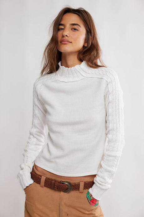 Free People We The Free Breezy Swit Top/Ivory